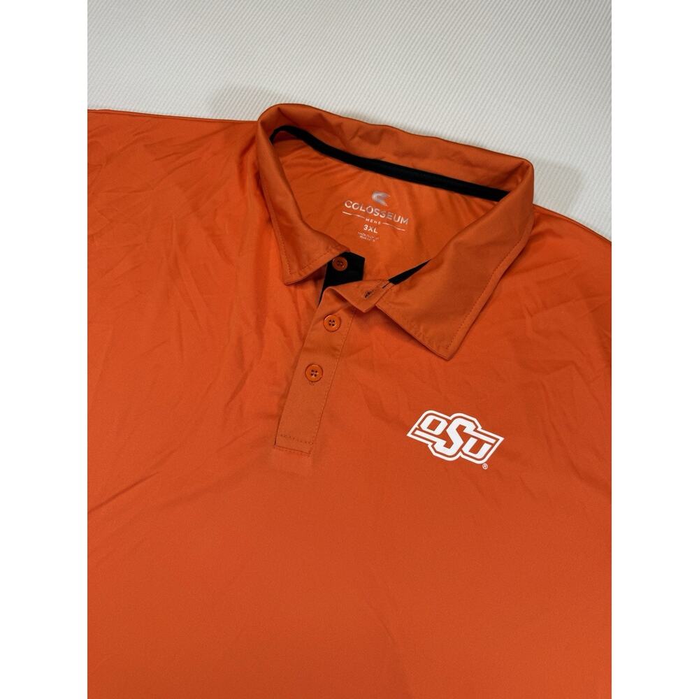 Colosseum OSU Cowboys Polo Shirt Orange 3XL NWT Performance Golf